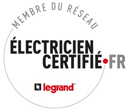 Electricien certifié Legrand logo memebre certifié legrand electricité